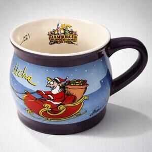 Otto Frohliche Christmas Coffee Mug Hamburg by Mohaba Santa with Elephants